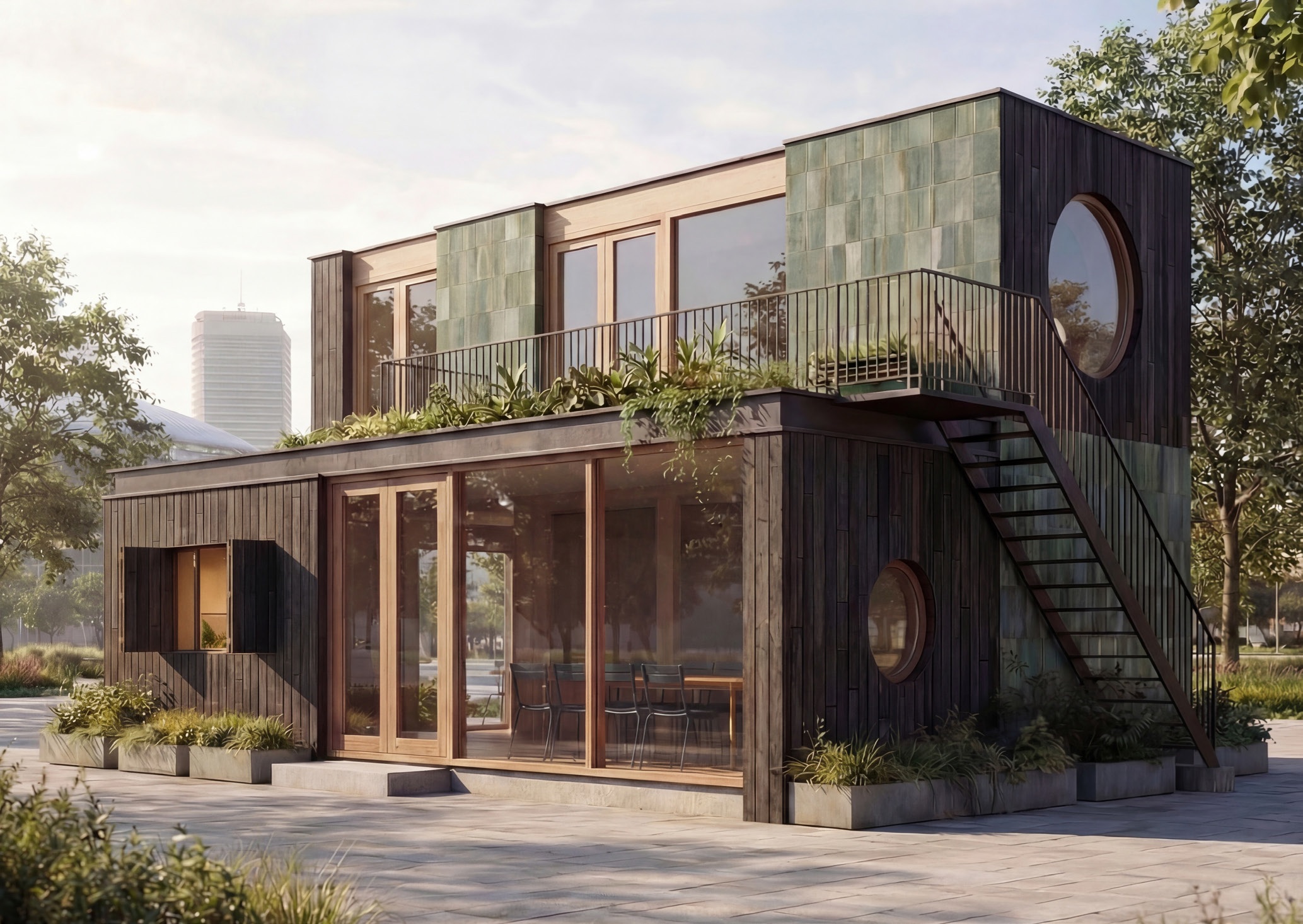 BLOK: circulair en losmaakbaar paviljoen